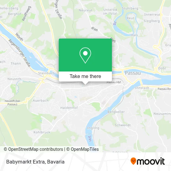 Babymarkt Extra map