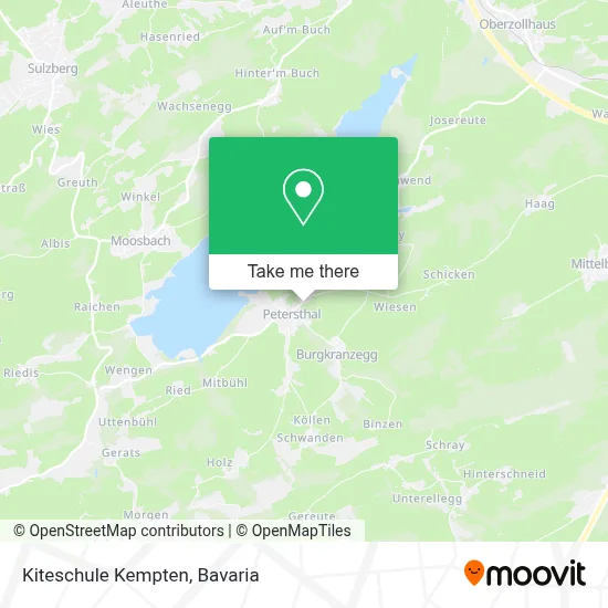 Kiteschule Kempten map