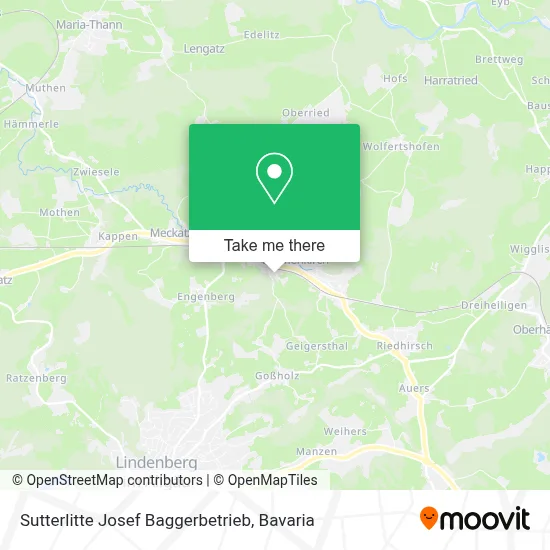 Sutterlitte Josef Baggerbetrieb map