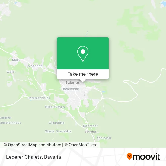 Lederer Chalets map
