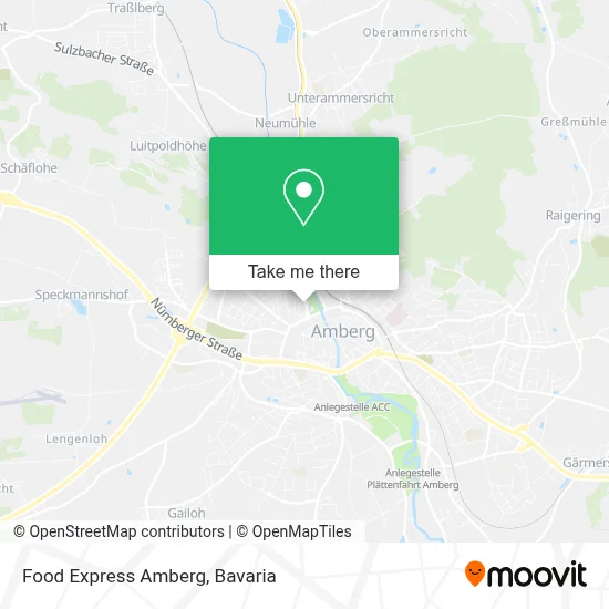 Food Express Amberg map