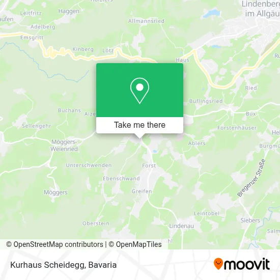 Kurhaus Scheidegg map