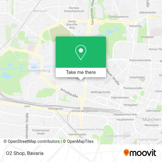 O2 Shop map