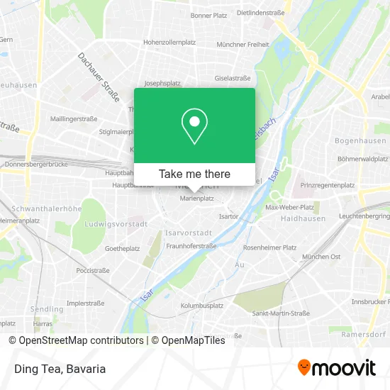 Ding Tea map
