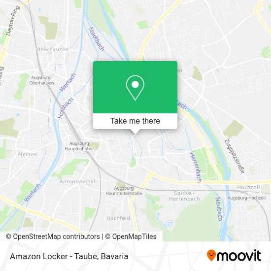 Amazon Locker - Taube map