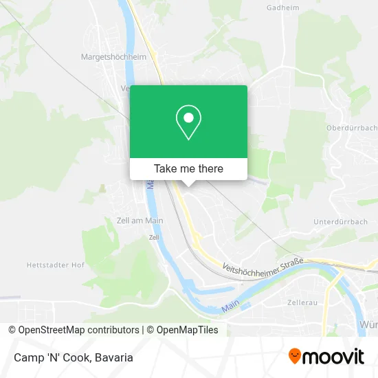 Camp 'N' Cook map