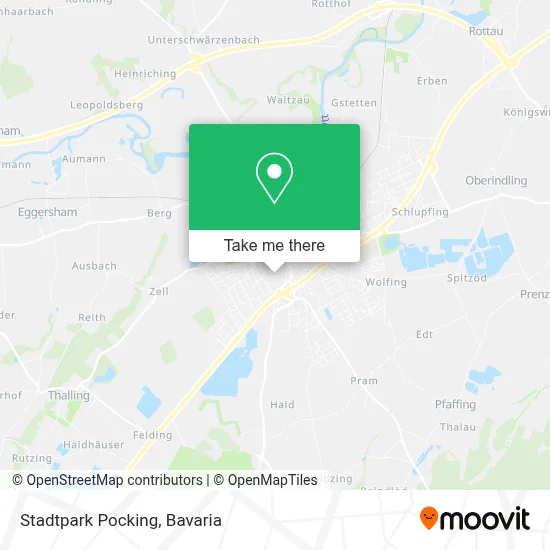 Stadtpark Pocking map