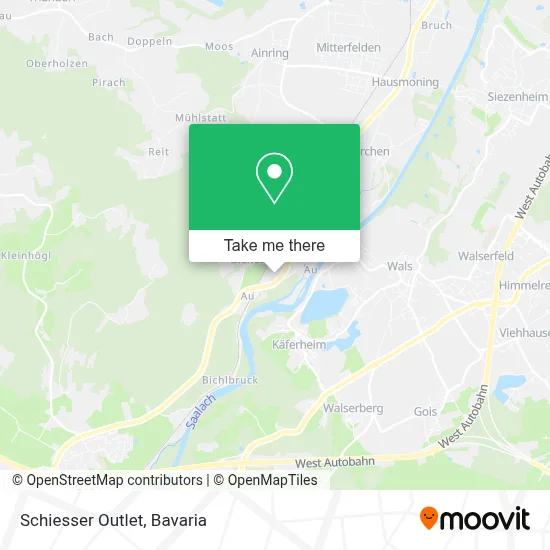 Schiesser Outlet map