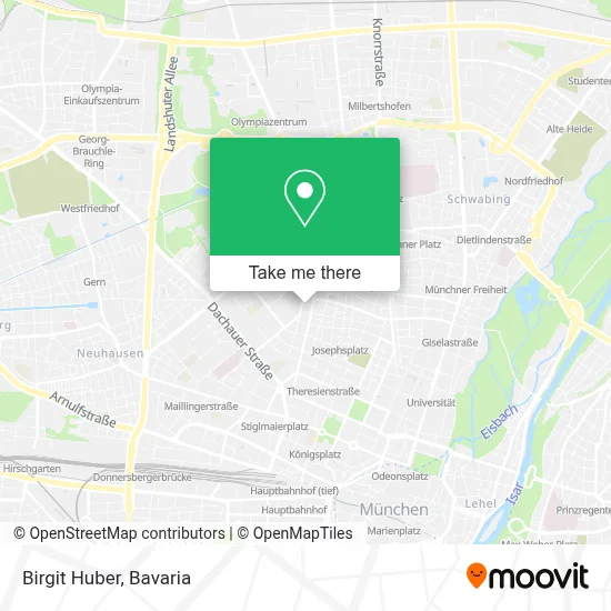 Birgit Huber map