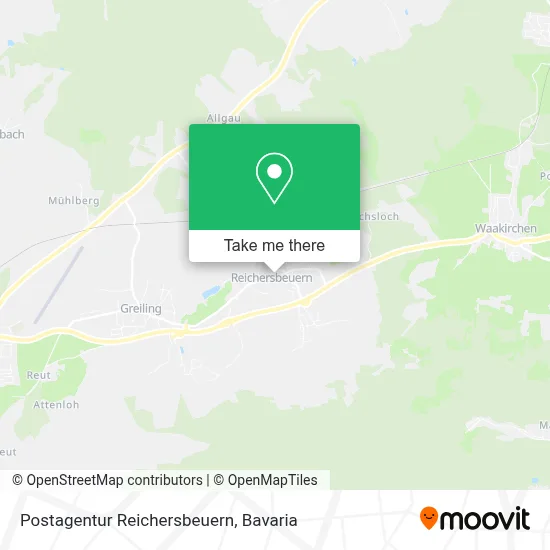 Postagentur Reichersbeuern map