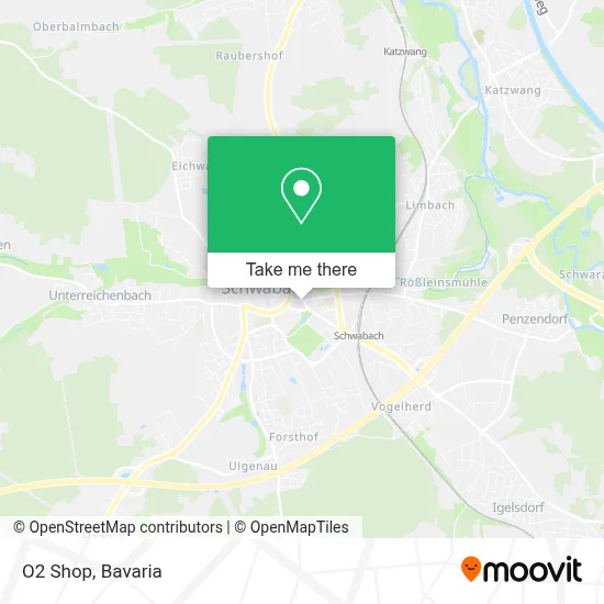 O2 Shop map