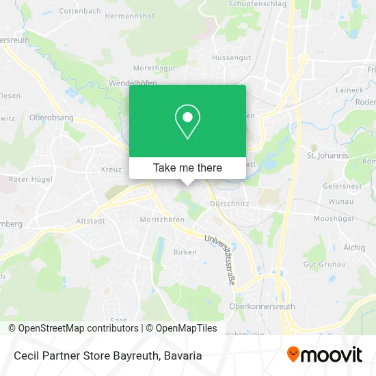 Cecil Partner Store Bayreuth map