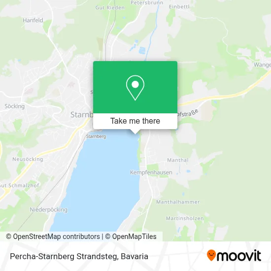 Percha-Starnberg Strandsteg map