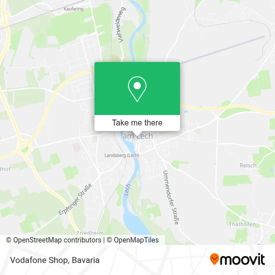 Vodafone Shop map