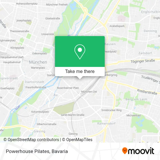 Powerhouse Pilates map