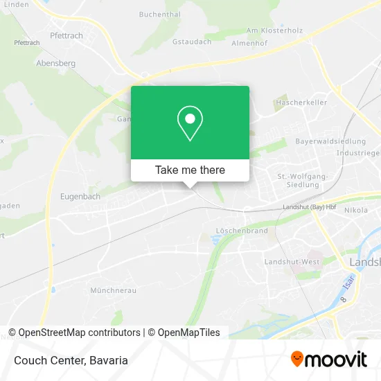 Couch Center map