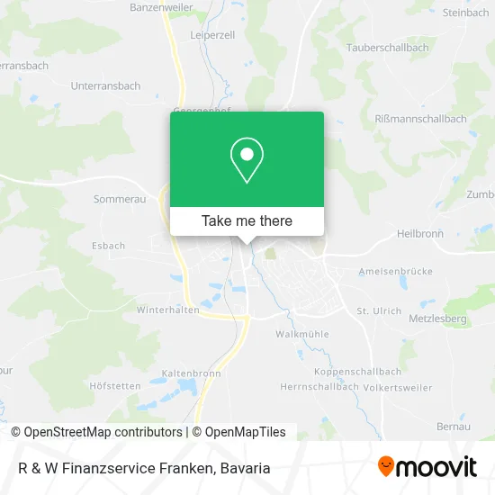 R & W Finanzservice Franken map