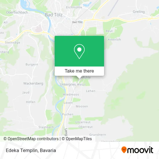 Edeka Templin map