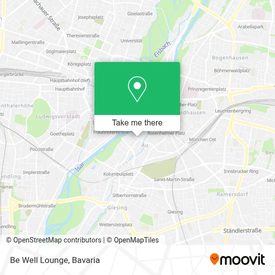 Be Well Lounge map