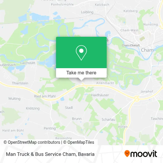 Man Truck & Bus Service Cham map