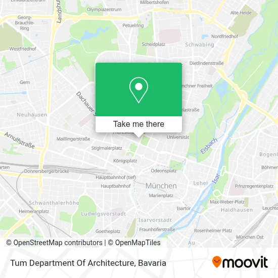 Tum Department Of Architecture map