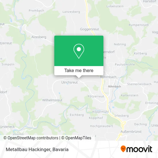 Metallbau Hackinger map