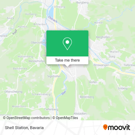 Shell Station map
