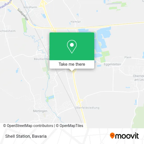 Shell Station map