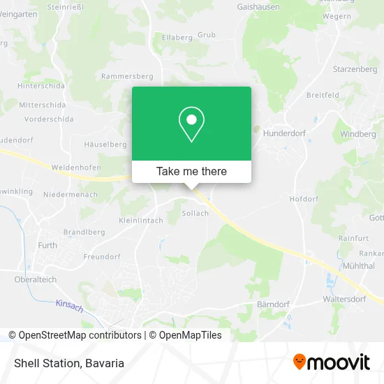 Shell Station map