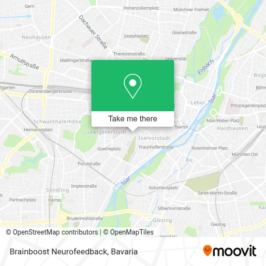 Brainboost Neurofeedback map