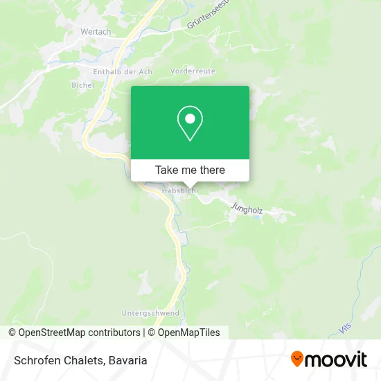Schrofen Chalets map