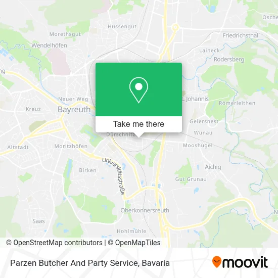 Parzen Butcher And Party Service map