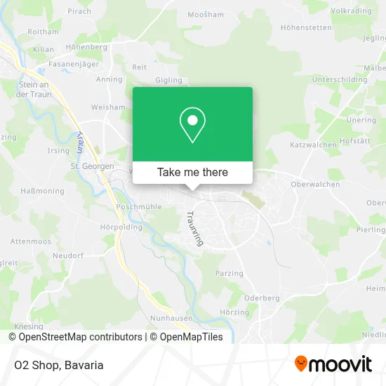 O2 Shop map