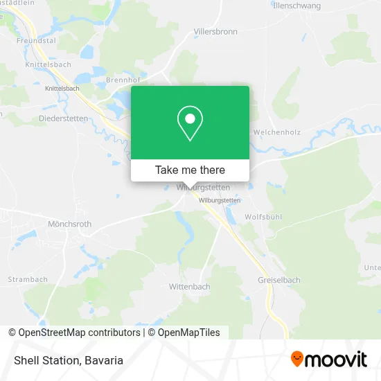 Shell Station map