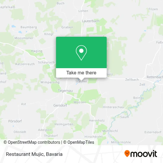 Restaurant Mujic map