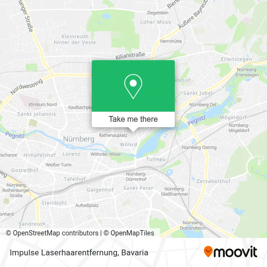Impulse Laserhaarentfernung map