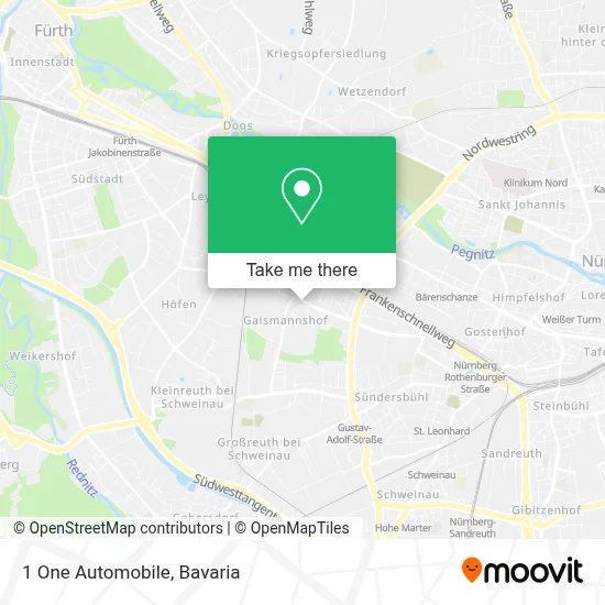 1 One Automobile map