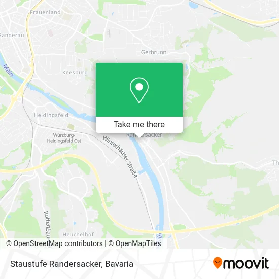 Staustufe Randersacker map