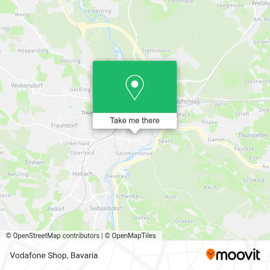 Vodafone Shop map
