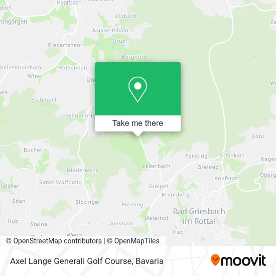 Axel Lange Generali Golf Course map