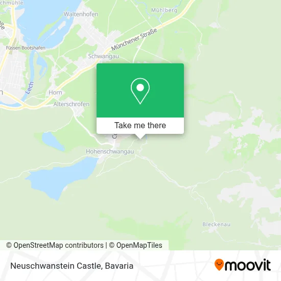 Neuschwanstein Castle map