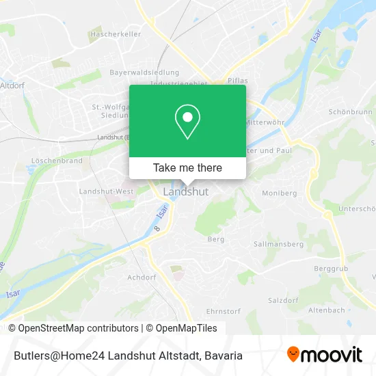Butlers@Home24 Landshut Altstadt map
