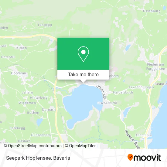 Seepark Hopfensee map