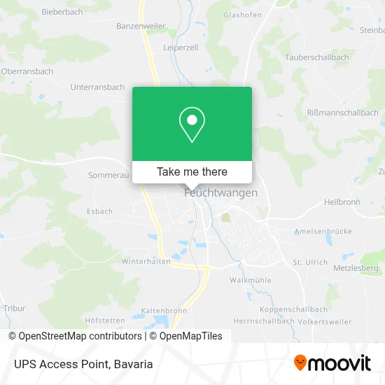 Ups Access Point map