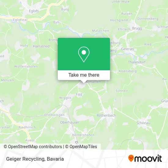 Geiger Recycling map