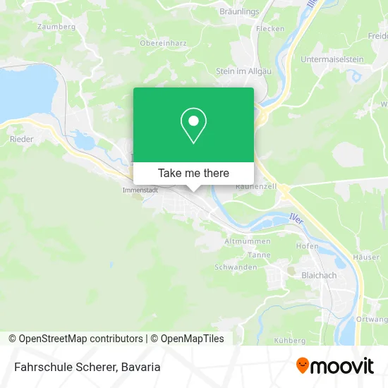 Fahrschule Scherer map