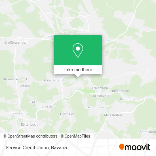 Service Credit Union map
