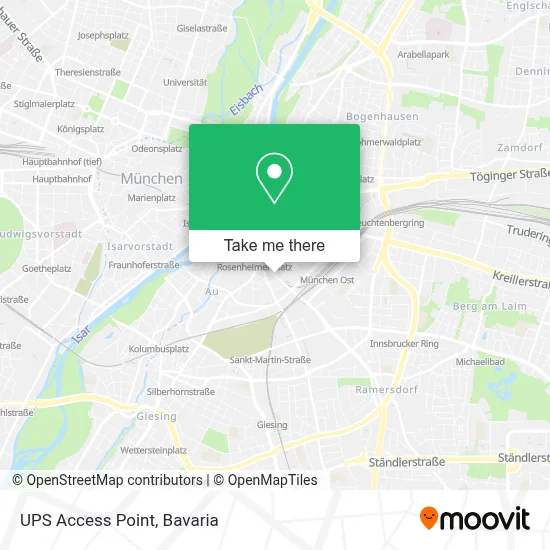 Ups Access Point map