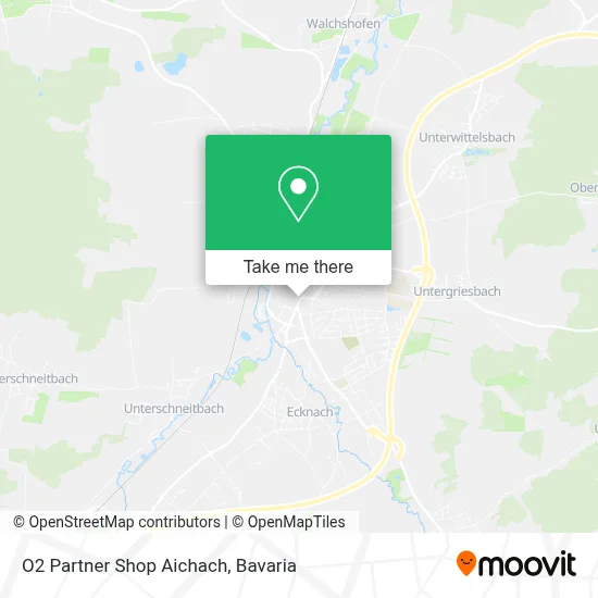 O2 Partner Shop Aichach map
