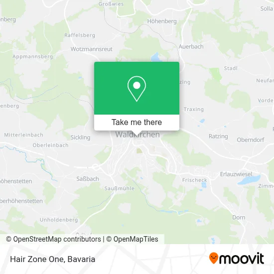 Hair Zone One map